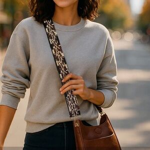 Ah-dorned New York Embroidered Bag Strap